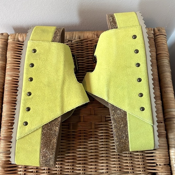 Free People x Intentionally Rule Breaker Flatform Sandals Size 7 NEW - Picture 6 of 12